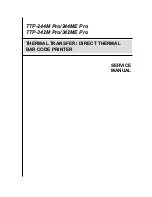 TSC TTP-2410M Pro Service Manual предпросмотр