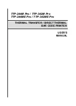 Предварительный просмотр 1 страницы TSC TTP-2410M Pro User Manual