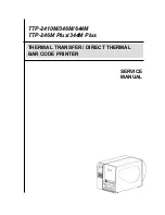 TSC TTP-2410M Service Manual предпросмотр