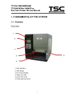 Предварительный просмотр 3 страницы TSC TTP-2410M Service Manual