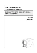 TSC TTP-2410M User Manual предпросмотр