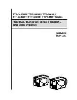 TSC TTP-2410MT Series Service Manual предпросмотр