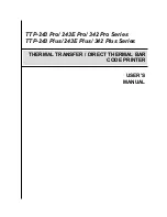 TSC TTP-243 Plus Series User Manual предпросмотр