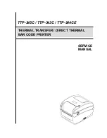 Предварительный просмотр 1 страницы TSC TTP-244CE series Service Manual