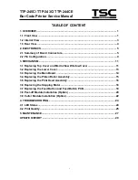 Предварительный просмотр 2 страницы TSC TTP-244CE series Service Manual