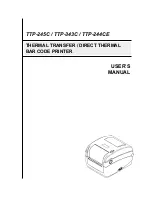 TSC TTP-244CE series User Manual preview