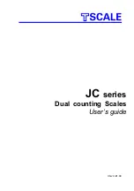 TScale JC 15 User Manual preview