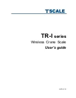 TScale TR-I Series User Manual preview