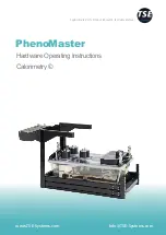 Preview for 1 page of TSE Calorimetry PhenoMaster Hardware Operating Instructions