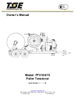 Preview for 1 page of TSE PTV100/72 Owner'S Manual