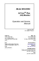 Preview for 3 page of TSI Incorporated Q-TRAK Plus 8552 Operation And Service Manual