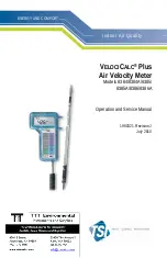 TSI Incorporated VelociCalc Plus 8384 Operation And Service Manual предпросмотр