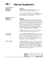 Preview for 4 page of TSI Instruments 8630-PM-CRM Manual Supplement