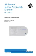 TSI Instruments AIRASSURE 8144 Operation And Maintenance Manual preview