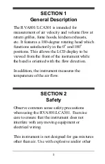 Preview for 5 page of TSI Instruments AIRFLOW LCA301 Operation And Service Manual