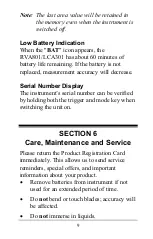 Preview for 9 page of TSI Instruments AIRFLOW LCA301 Operation And Service Manual