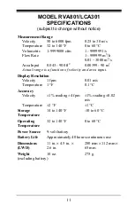 Preview for 11 page of TSI Instruments AIRFLOW LCA301 Operation And Service Manual