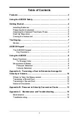 Preview for 3 page of TSI Instruments ALNOR AXD 530 Owner'S Manual