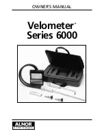 TSI Instruments Alnor Velometer 6000 Series Owner'S Manual preview