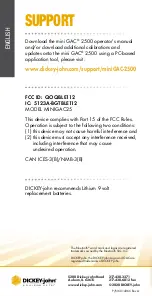 Preview for 10 page of TSI Instruments Dickey-John MINI GAC 2500 Quick Start Manual