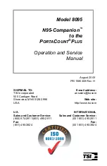 Preview for 3 page of TSI Instruments N95-Companion 8095 Operation And Service Manual