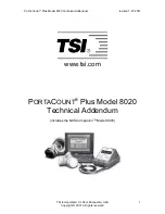 Предварительный просмотр 1 страницы TSI Instruments PORTACOUNT 8020 Addendum