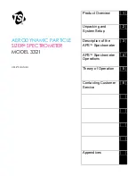 Preview for 3 page of TSI Instruments SIZER 3321 User Manual