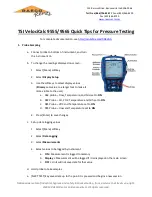 TSI Instruments VelociCalc 9555 Quick Tips preview