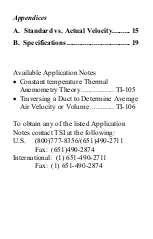 Preview for 8 page of TSI Instruments VelociCheck 8330 Operation And Service Manual