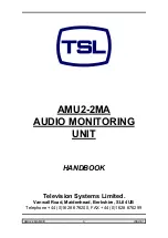 TSL AMU2-2MA Handbook предпросмотр