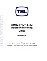 Preview for 1 page of TSL AMU2-8HD+ Handbook