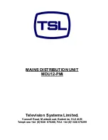 TSL MDU12-PMi User Manual preview