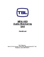 TSL MPA1-BD Handbook preview