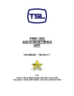 Предварительный просмотр 1 страницы TSL PAM1-3G8 Handbook