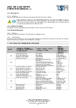 Preview for 60 page of TSM ARIA 240 Operating Manual