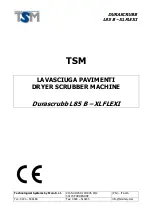 Preview for 1 page of TSM Durascrubb L85 B Manual