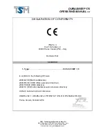 Preview for 2 page of TSM DURASWEEP 170 Operating Manual