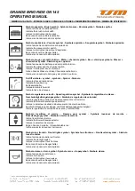 Предварительный просмотр 6 страницы TSM GRANDE BRIO RIDE ON 145 Operating Manual