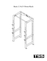 TSS Basic 2.5x2.5 Power Rack Assembly Instructions Manual предпросмотр