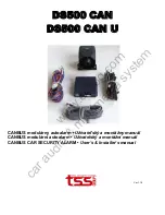 TSS DS500 CAN U User& Installer'S Manual preview