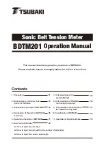 Preview for 1 page of Tsubaki BDTM201 Operation Manual