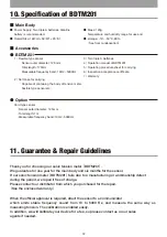 Preview for 13 page of Tsubaki BDTM201 Operation Manual