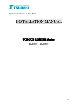 Предварительный просмотр 1 страницы Tsubaki TL10-C Installation Manual