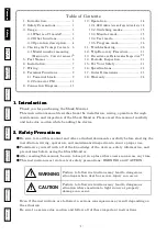 Preview for 2 page of Tsubaki TSM4000C1 Instruction Manual