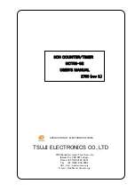 TSUJI ELECTRONICS NCT08-02 User Manual preview