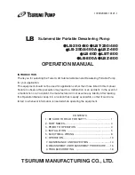 Preview for 1 page of Tsurumi Pump 0 LBT-480 Operation Manual