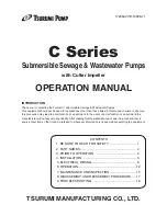 Tsurumi Pump 100C222 Operation Manual предпросмотр