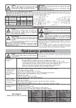 Предварительный просмотр 69 страницы Tsurumi Pump GPN Series Starting And Operating Instruction