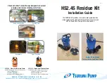 Предварительный просмотр 1 страницы Tsurumi Pump HS2.4S Residue Kit Installation Manual