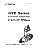 Preview for 1 page of Tsurumi Pump KTD Series Operation Manual